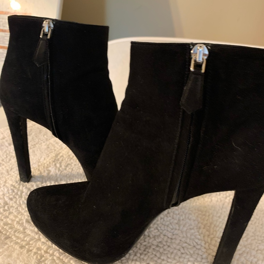 Prada (authentic) suede black boots size 37 - Picture 1 of 5